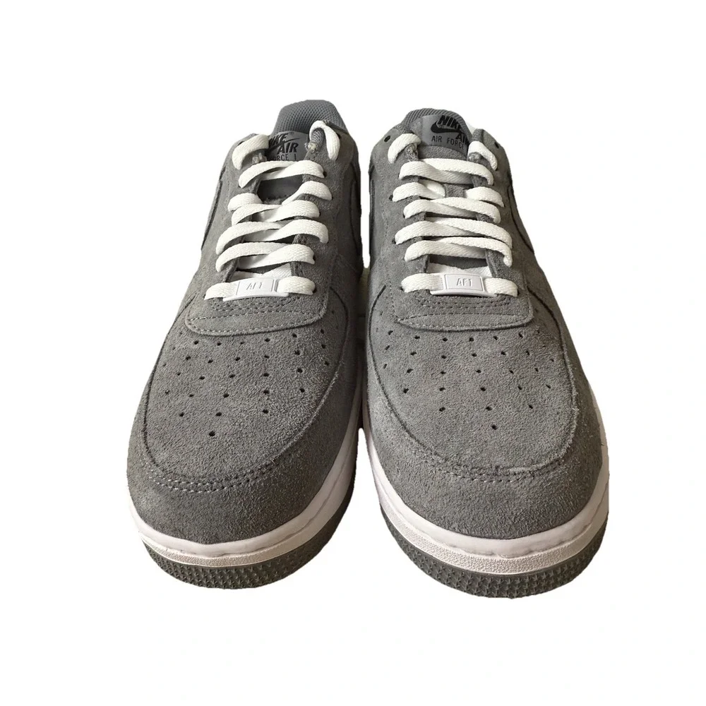 Nike By You Air Force 1 Low Grey Suede White | DN4162991 Size Men 10.5 Women 12